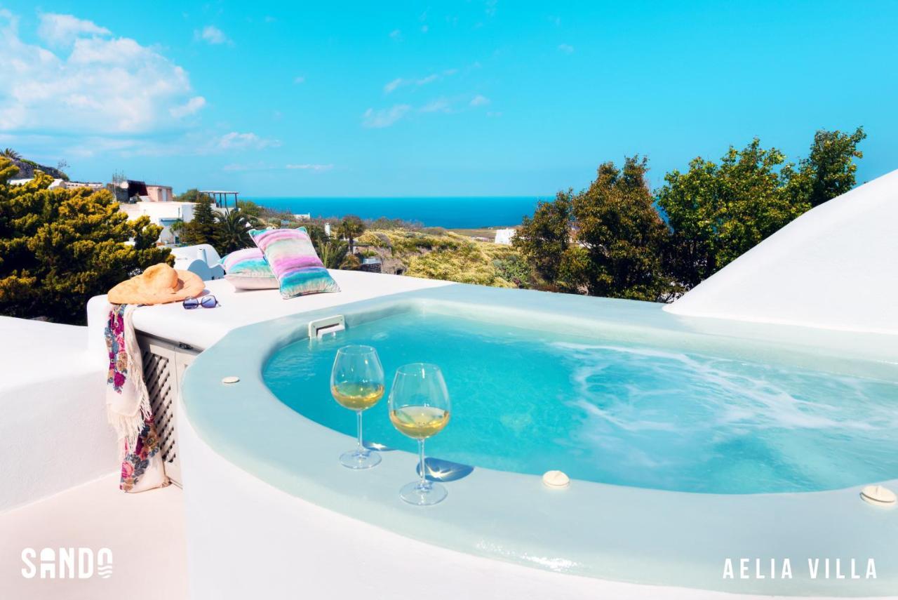 Sando Traditional Cave Villas With Jacuzzi And Sea View Vourvoulos Bagian luar foto