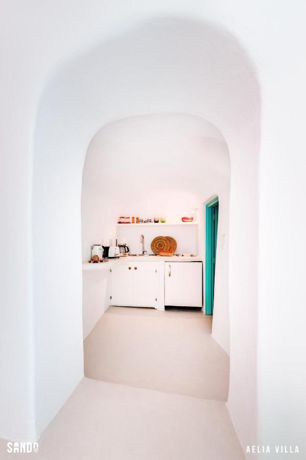 Sando Traditional Cave Villas With Jacuzzi And Sea View Vourvoulos Bagian luar foto