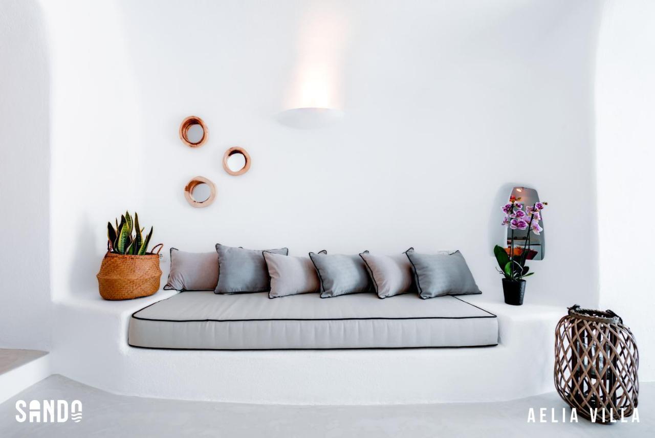 Sando Traditional Cave Villas With Jacuzzi And Sea View Vourvoulos Bagian luar foto
