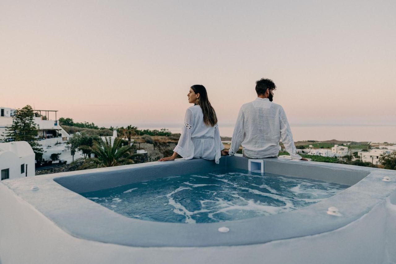 Sando Traditional Cave Villas With Jacuzzi And Sea View Vourvoulos Bagian luar foto