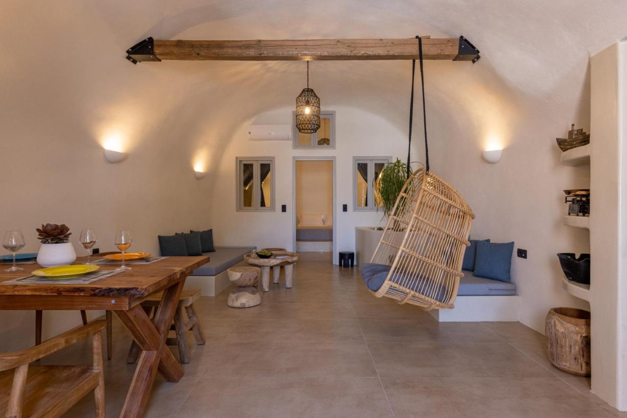 Sando Traditional Cave Villas With Jacuzzi And Sea View Vourvoulos Bagian luar foto