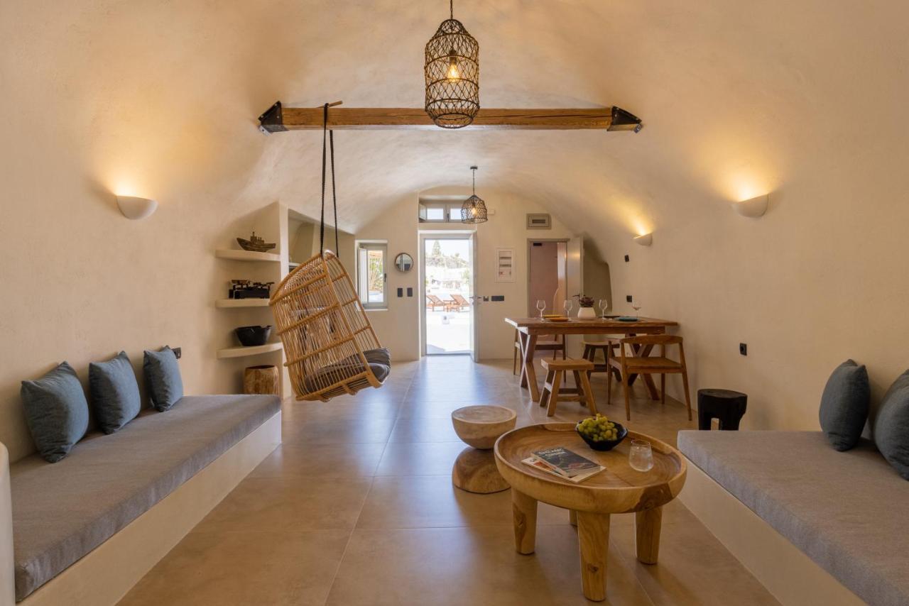 Sando Traditional Cave Villas With Jacuzzi And Sea View Vourvoulos Bagian luar foto